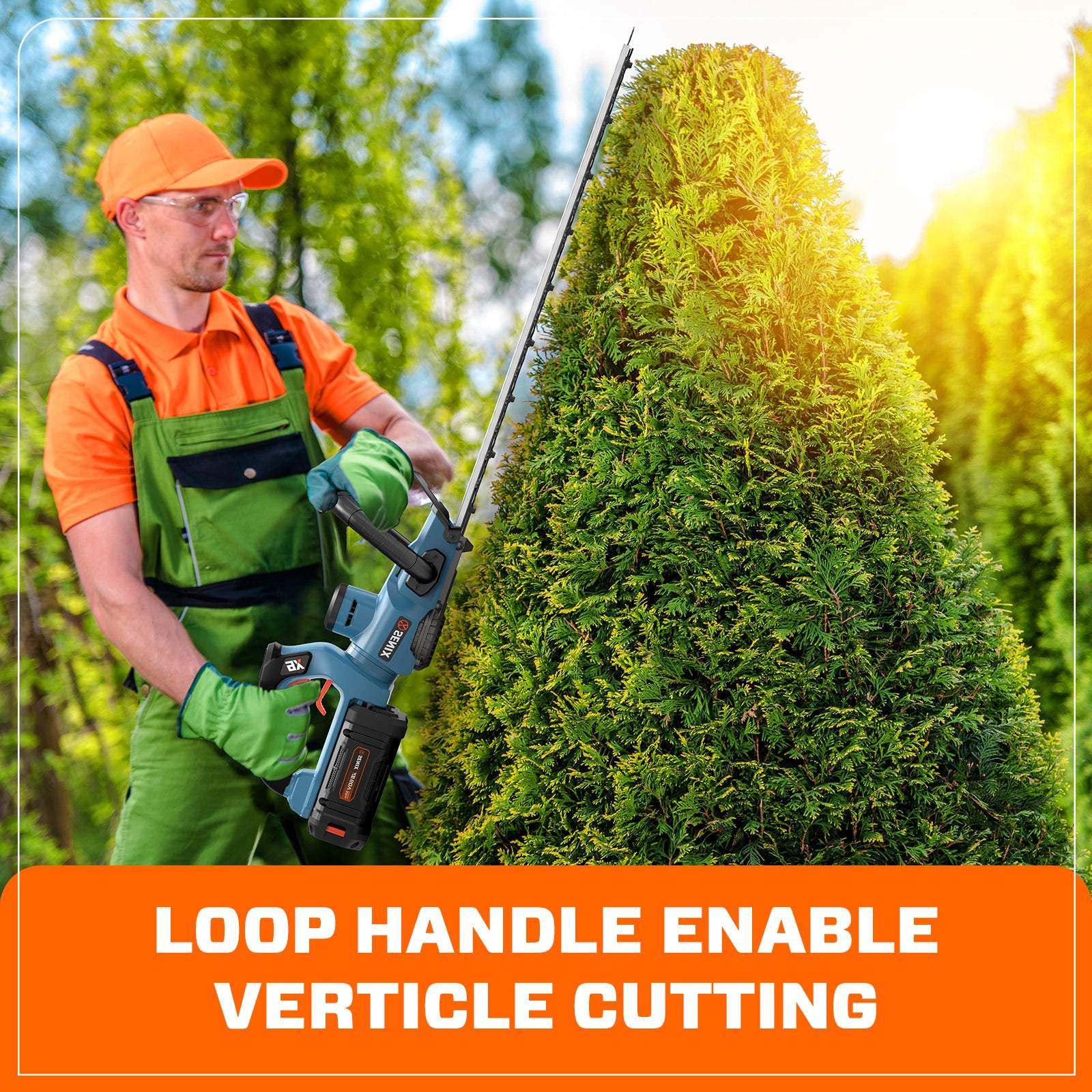 X6 60V Max* 26" Cordless Hedge Trimmer, Brushless (3.0 Ah Battery & Ch | Hedge Trimmers | SENIX Tools
