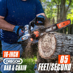 X6 60V Max 16" Cordless Chainsaw, Brushless (Battery & Charger Included | Chainsaws | SENIX Tools
