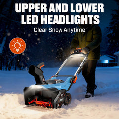 X6 60V Max* 21" Cordless Single-Stage Snow Blower, Brushless (2 8.0 Ah Batteries & Charger Included)