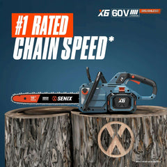 X6 60V Max 16" Cordless Chainsaw, Brushless (Battery & Charger Included | Chainsaws | SENIX Tools