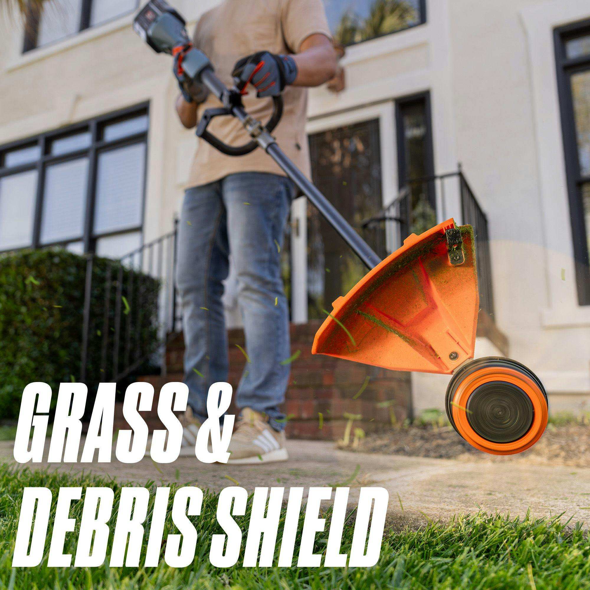 X6 60V Max 16" Cordless String Trimmer | Grass & Debris Shield | Brushless | GTX6-M | SENIX