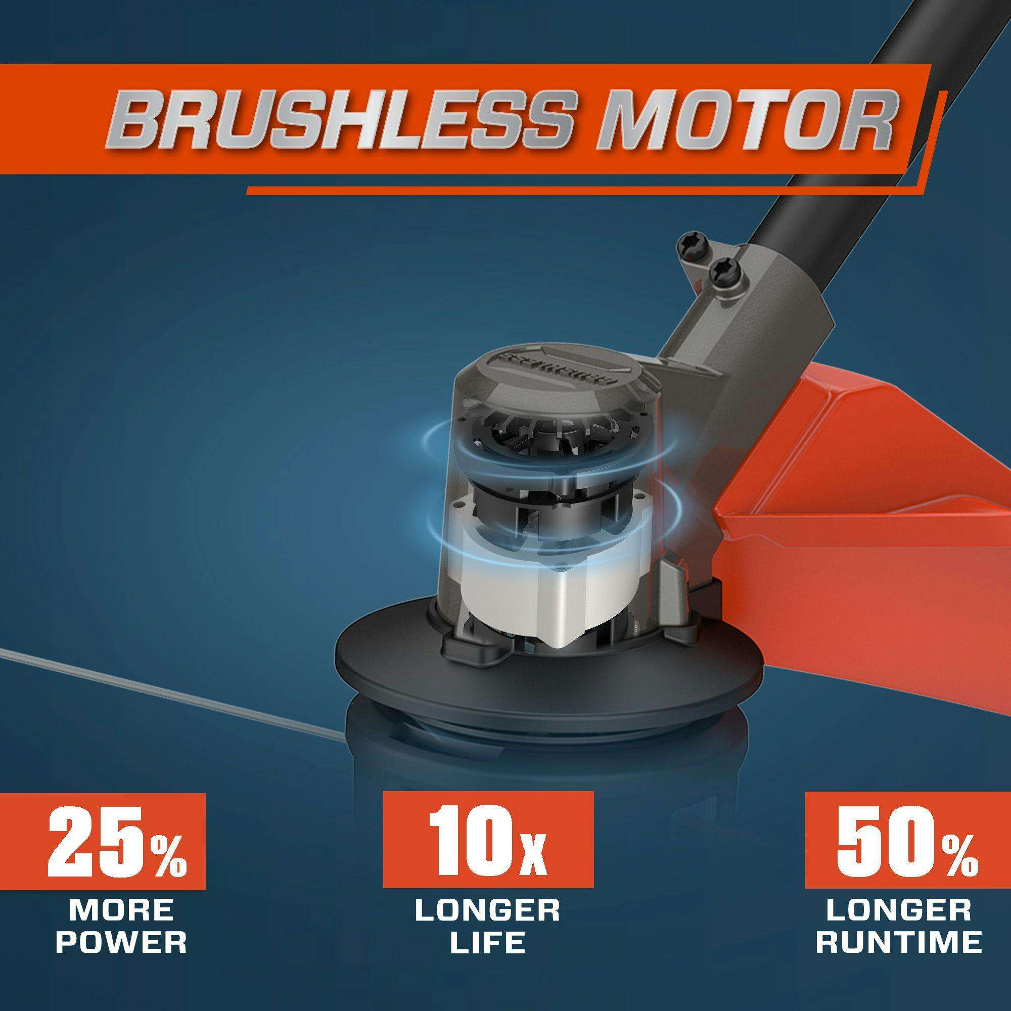 X6 60V Max 16" Cordless String Trimmer | Brushless Motor | GTX6-M | SENIX