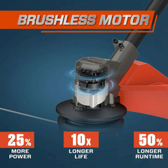 X6 60V Max 16" Cordless String Trimmer | Brushless Motor | GTX6-M | SENIX