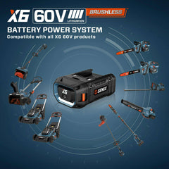X6 60V Max* 21" Cordless Push Lawn Mower, Brushless (6.0 Ah Battery &  | Lawn Mowers | SENIX Tools