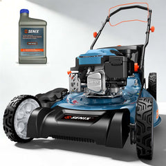 SENIX 22" Self-Propelled Gas Lawn Mower with 170cc OHV 4-Cycle Engine, 3-in-1 Walk-Behind Mower, 6-Position Height Adjustment