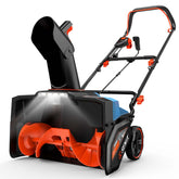 15Amp 21" Corded Single-Stage Snow Thrower , 180° Rotating Chute & LED Lights ETL Certified