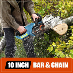 X2 20V Max* 10" Cordless Chainsaw, Brushless (2.5 Ah Battery & Charger Included)