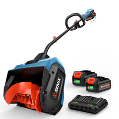 SENIX X2 Fall & Winter Cleanup Combo – 13" Cordless Snow Shovel + 350 CFM Leaf Blower