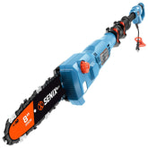Sierra de pértiga eléctrica con cable SENIX de 6,5 amperios y 8 pulgadas
