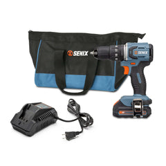 X2 20V Max* 1/2" Cordless Hammer Drill, Brushless (2.0 Ah Battery & Ch | Power Tools | SENIX Tools