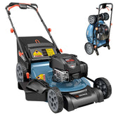22" 163cc 4-Cycle Briggs & Stratton Engine Gas Self-Propelled Lawn Mower with Variable Speed and 3-in-1 Mulching, Bagging, Side Discharge
