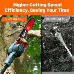 X6 60V Max* 10" Cordless Pole Saw, Brushless (3.0 Ah Battery & Charger | Pole Saws | SENIX Tools
