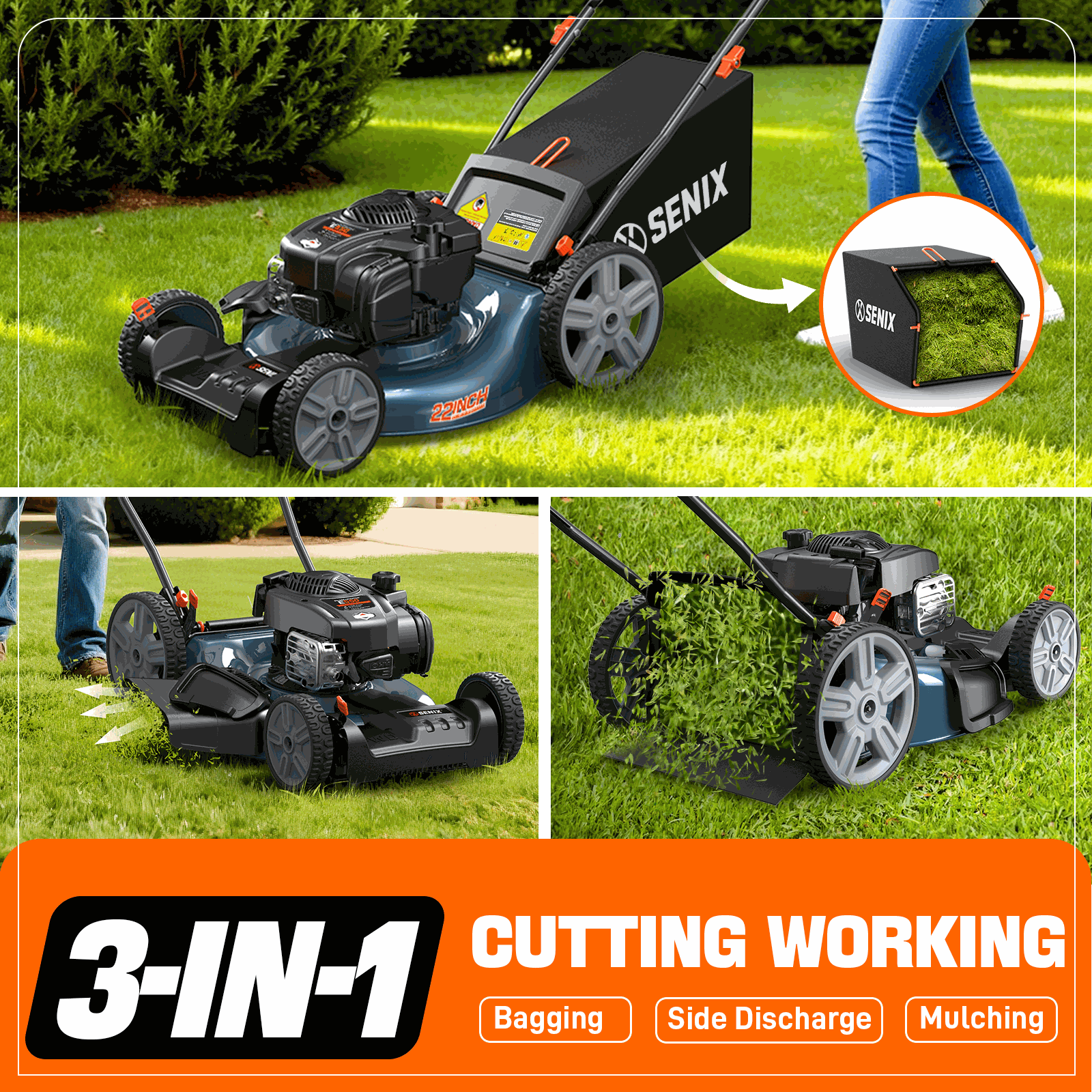 3-in-1 Mowing System