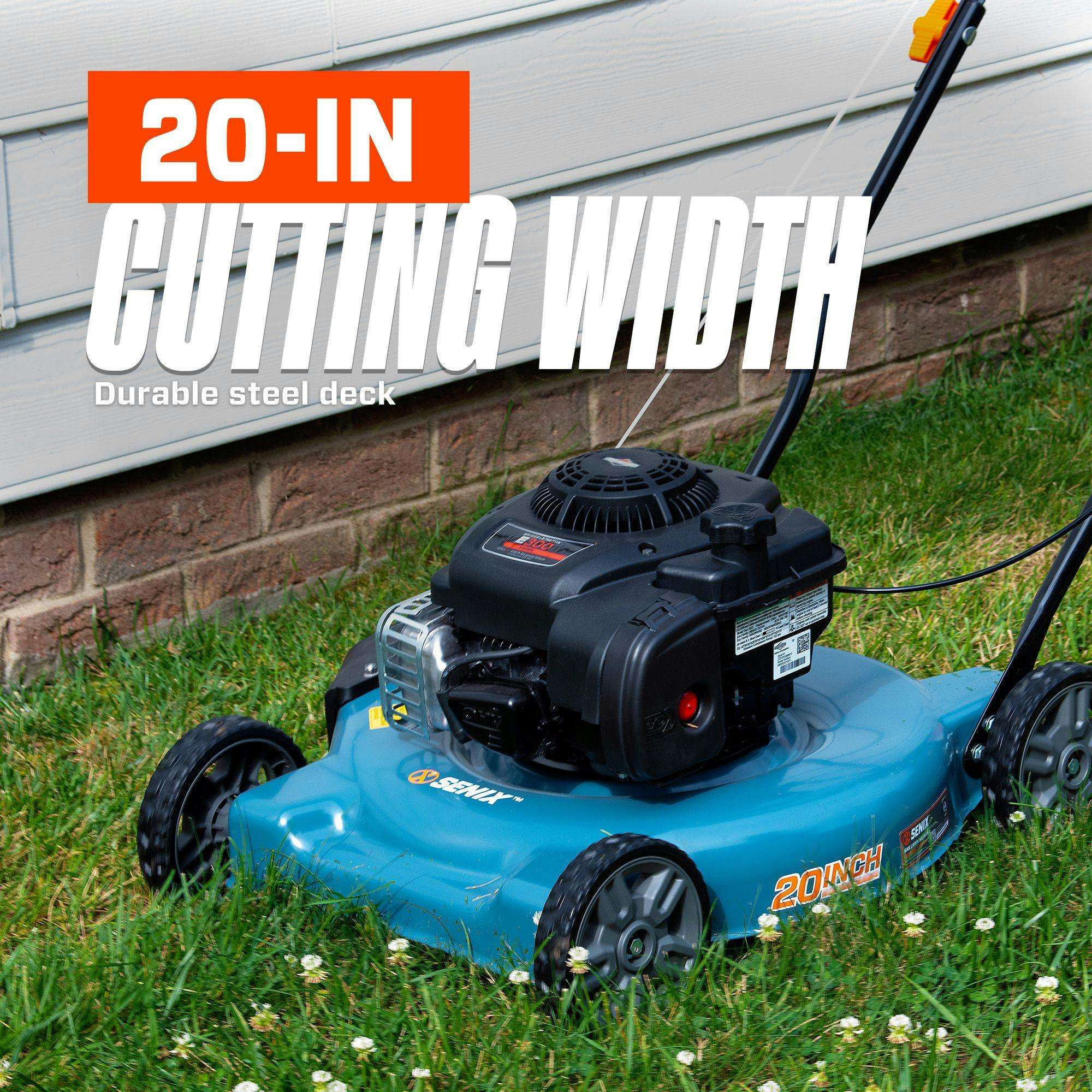 20-Inch Gas Lawn Mower with 125cc 4-Cycle Briggs & Stratton Engine | Briggs & Stratton | LSPG-L2 | SENIX