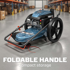 22" 160cc 4-Cycle Gas Powered High Wheel String Trimmer