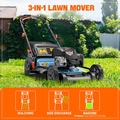 SENIX 22" 163cc 4-Cycle Briggs & Stratton Engine Gas Self-Propelled La | Lawn Mowers | SENIX Tools