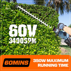 X6 60V Max* 26" Cordless Hedge Trimmer, Brushless (3.0 Ah Battery & Ch | Hedge Trimmers | SENIX Tools