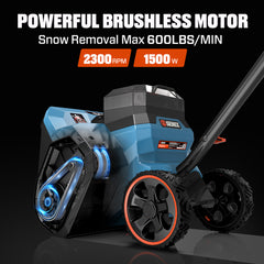 X6 60V Max* 15" Cordless Snow Shovel, Brushless (6.0 Ah Battery & Charger Included)