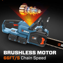 2X2 40V Max* 14" Cordless Chainsaw, Brushless (2 4.0 Ah Batteries & Charger Included)