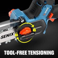 Mini motosierra inalámbrica X2 20 V máx.* de 5", sin escobillas (batería de 5 Ah y cargador incluidos)