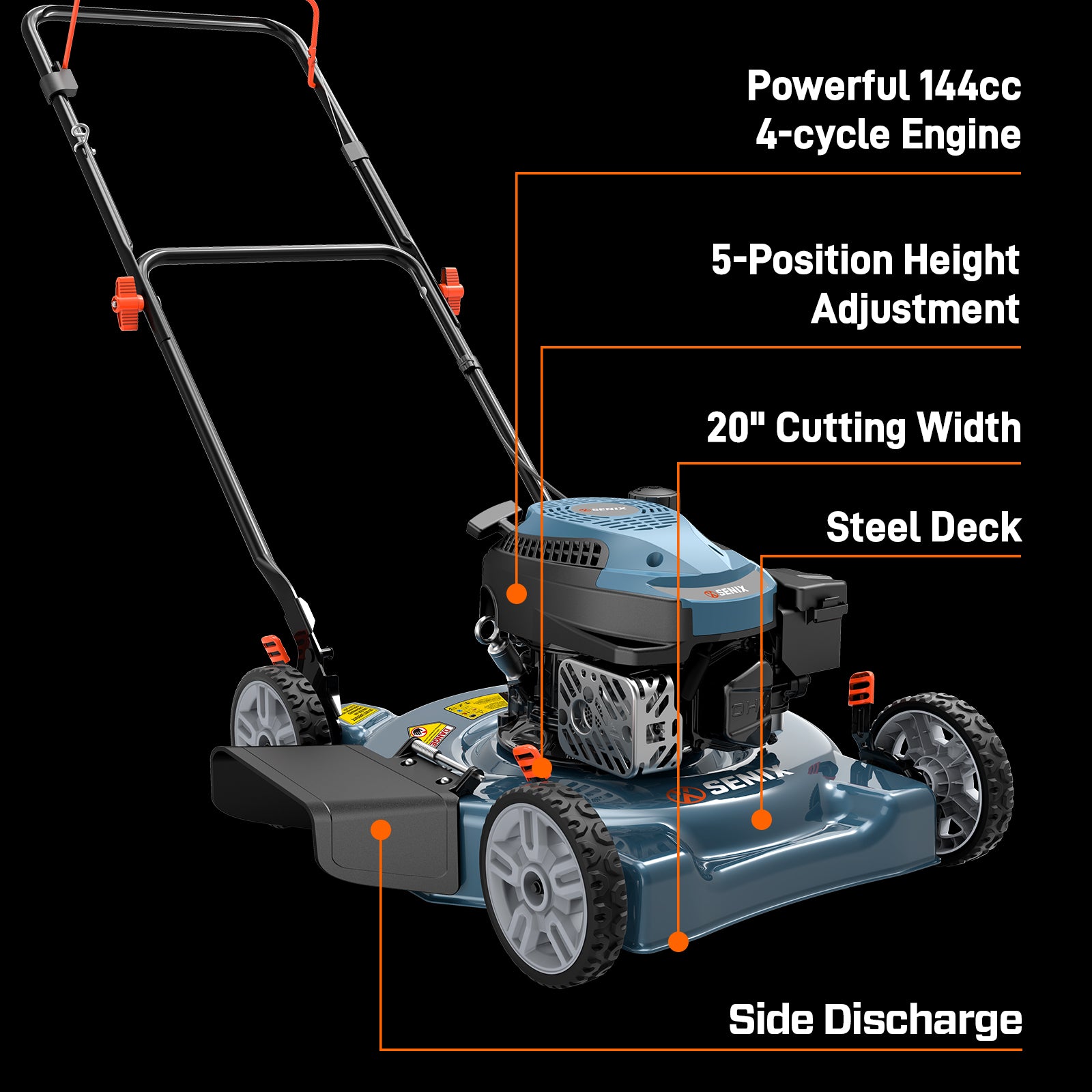 Powerful SENIX 144cc Engine