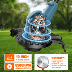 X2 20V Max* 10" Cordless String Trimmer (2.0 Ah Battery & Charger Incl | String Trimmers | SENIX Tools