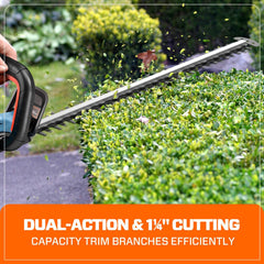 X6 60V Max* 26" Cordless Hedge Trimmer, Brushless (3.0 Ah Battery & Ch | Hedge Trimmers | SENIX Tools