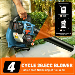 4QL® 26.5cc 4-Cycle Gas Powered Handheld Leaf Blower