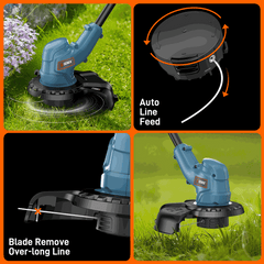 X2 20V Max* 10" Cordless String Trimmer (2.0 Ah Battery & Charger Incl | String Trimmers | SENIX Tools