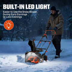 Quitanieves inalámbrico de doble batería, 2x2, 40 V máx.*, 18", sin escobillas (2 baterías de 5 Ah y cargador incluidos)