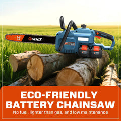2X2 40V Max* 14" Cordless Chainsaw, Brushless (2 4.0 Ah Batteries & Charger Included)