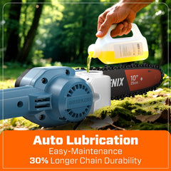 X6 60V Max* 10" Cordless Pole Saw, Brushless (3.0 Ah Battery & Charger | Pole Saws | SENIX Tools
