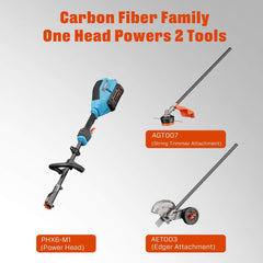 SENIX 60V 16" Cordless Brushless String Trimmer, GTX6-M1