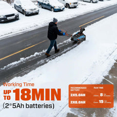 2X2 40V Max* 18" Cordless Snow Blower, Brushless (2 5.0 Ah Batteries & Charger Included)