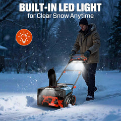 Quitanieves inalámbrico 2X2 de 40 V máx.* de 21", sin escobillas (2 baterías de 5 Ah y cargador incluidos)