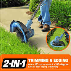 X2 20V Max* 10" Cordless String Trimmer (2.0 Ah Battery & Charger Incl | String Trimmers | SENIX Tools