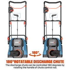 Quitanieves inalámbrico de doble batería, 2x2, 40 V máx.*, 18", sin escobillas (2 baterías de 5 Ah y cargador incluidos)