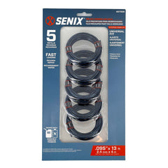 0.095" Universal String Trimmer Line, 5-Pack | Parts And Accessories | 0.095" Universal String Trimmer Line | SENIX Tools