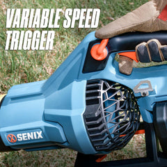 X6 60V Max Cordless Leaf Blower, Brushless (Battery & Charger Included) | Leaf Blowers | SENIX Tools