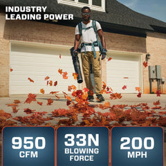 X6 60V Max* Cordless Backpack Blower, Brushless
