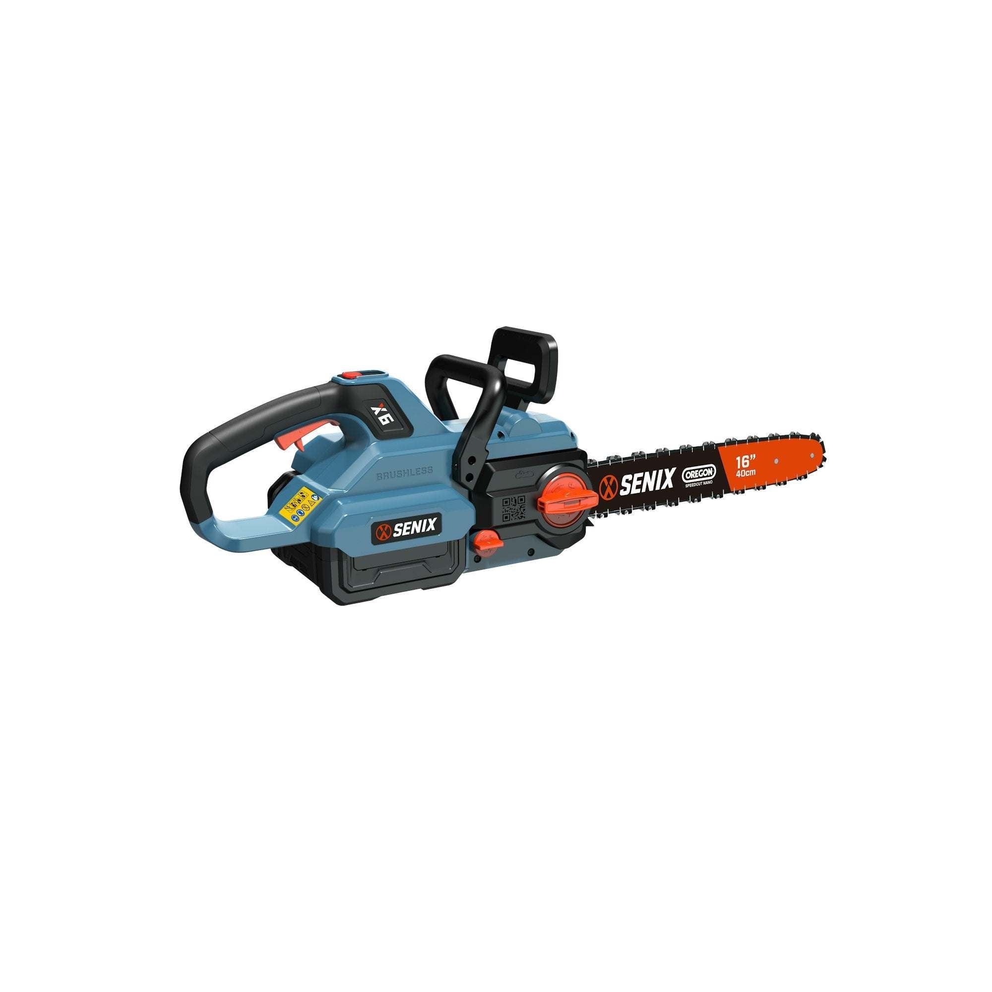 X6 60V Max 16" Cordless Chainsaw, Brushless (Battery & Charger Included | Chainsaws | SENIX Tools
