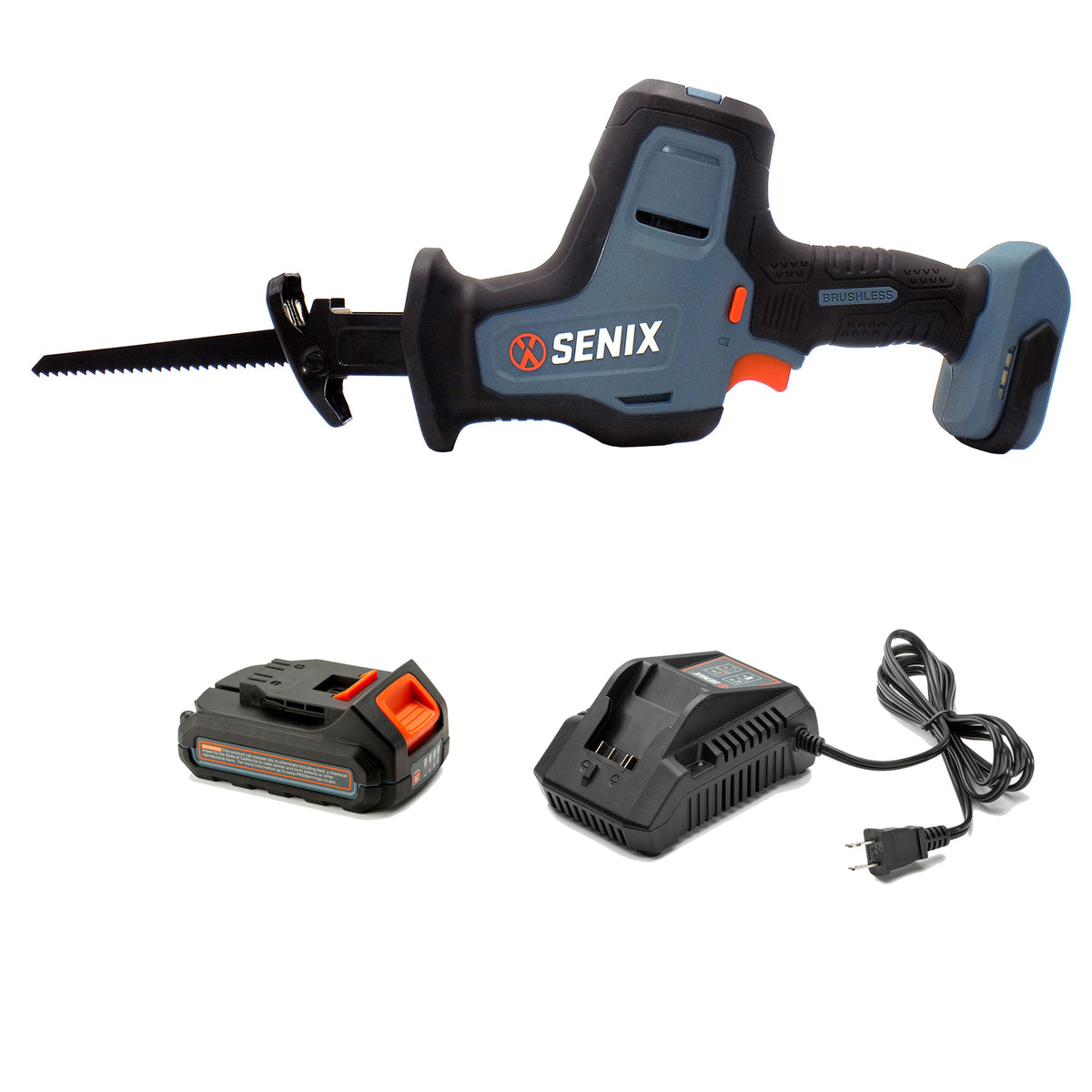 20 Volt Max* 1/2-Inch Compact Reciprocating Saw (Battery and Charger I –  SENIX Tools