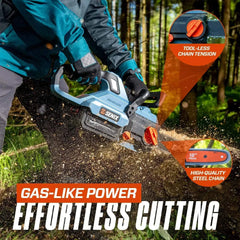 X6 60V Max* 18" Cordless Chainsaw, Brushless (4.0 Ah Battery & Charger Included)