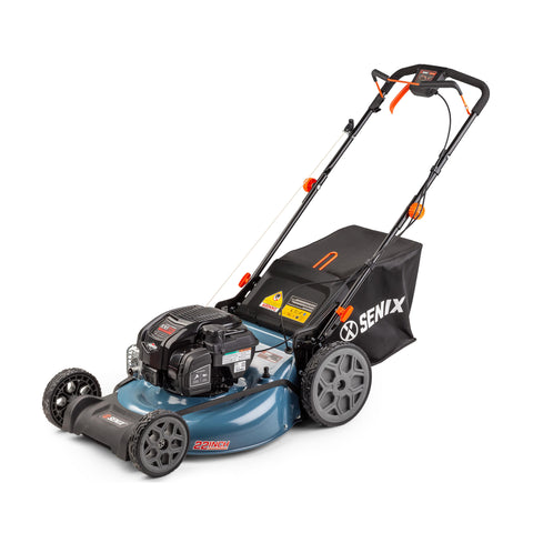 22-Inch 163 cc 4-Cycle Gas Powered Self-Propelled Lawn Mower, Variable Speed, 3-In-1 Mulch, Side Discharge & Rear Bagging, LSSG-H2