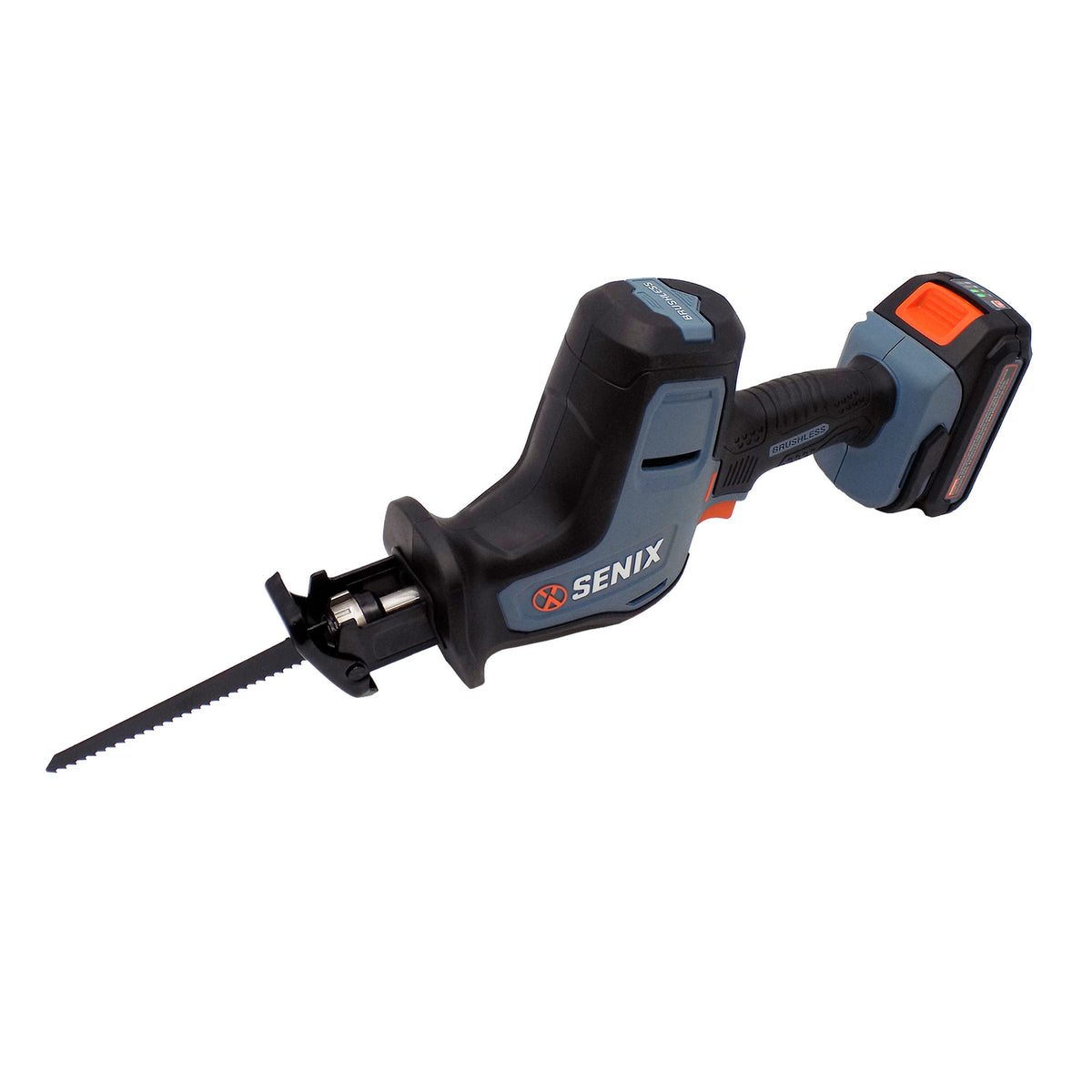 20 Volt Max* 7/8-Inch Brushless Reciprocating Saw (Battery and Charger –  SENIX Tools