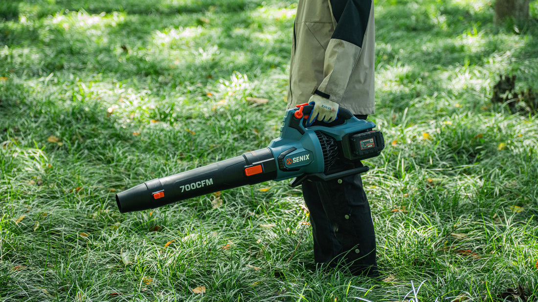 Power Up Outdoor Cleanup: SENIX 40V Blower Uses