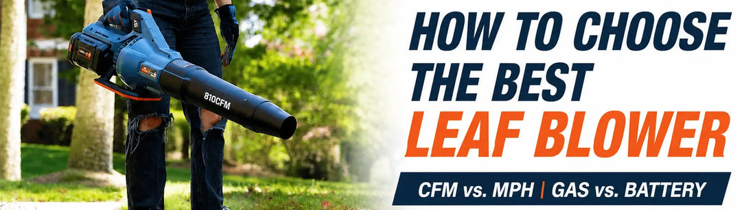 How to Choose a Leaf Blower for Wet Leaves: CFM vs. MPH, Gas vs. Battery