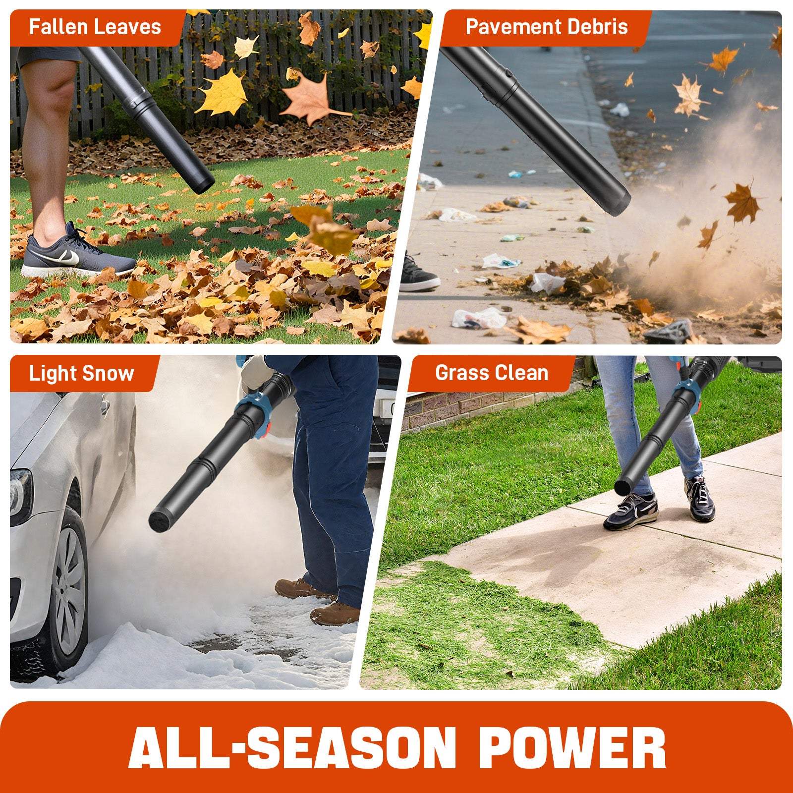 4QL® 49cc 4-Cycle Gas Backpack Leaf Blower