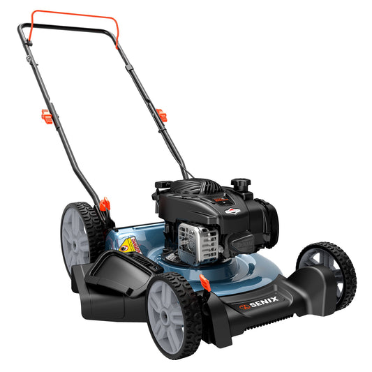 SENIX 21" 140cc 4-Cycle Briggs & Stratton Engine Gas Push Lawn Mower | Lawn Mowers | SENIX Tools