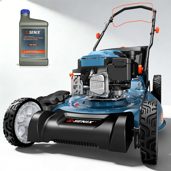 SENIX 21'' 144 cc Gas-Powered 4-Stroke Engine Push Lawn Mower